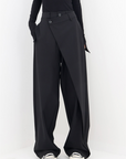 Fashionable asymmetric trousers