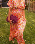 V-Neck Maxi Gown with Effortless Charm