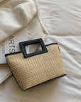 Stylish Straw Shoulder Beach Bag