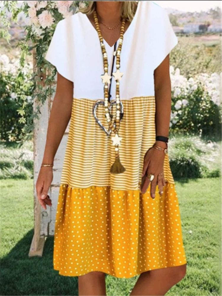 Stylish Floral Print Dress
