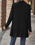 Chic Casual Ribbed Long-Sleeve Top