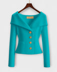Warm Textured Knit Jacket for Women