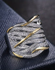 Elegant Multilayer Twisted Ring