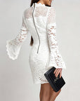 Bell Sleeve Lace Hip Dress