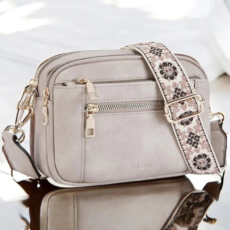 Refined Leather Shoulder Bag