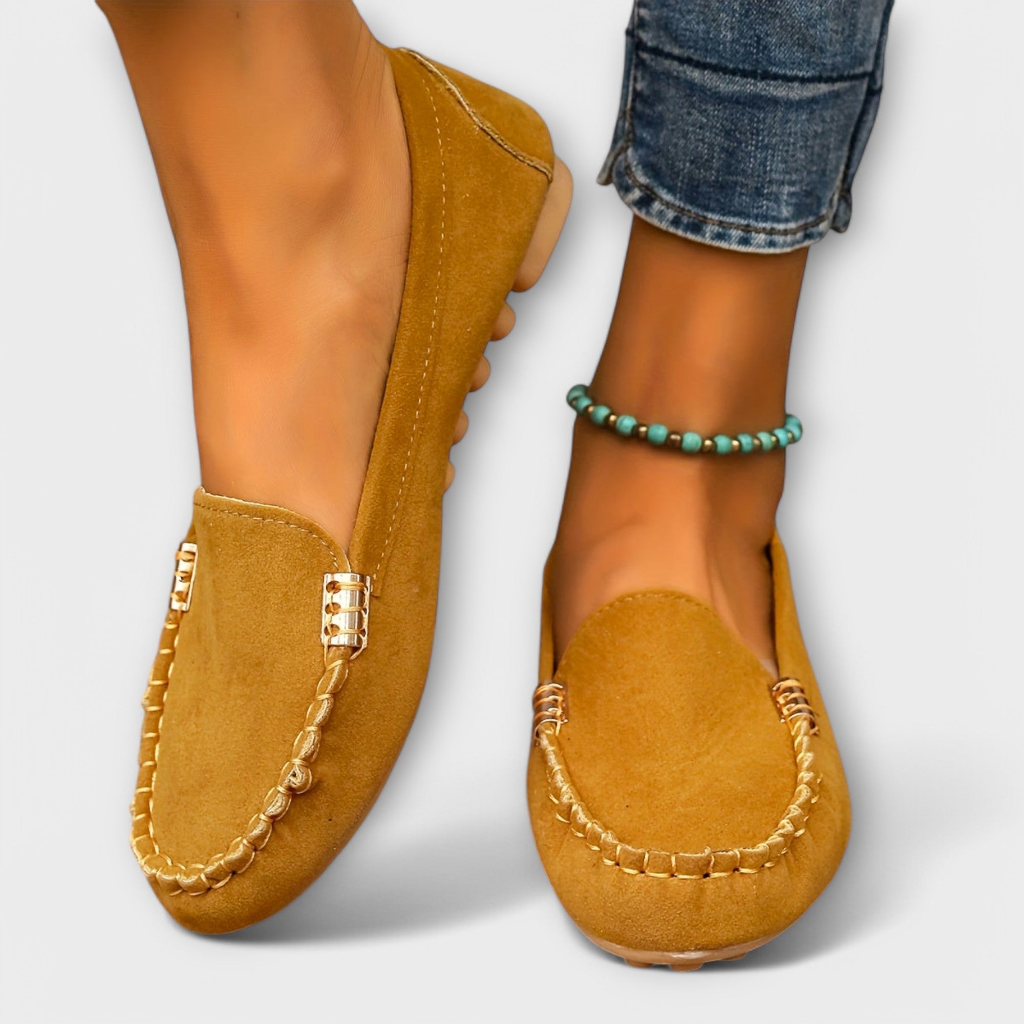 Soft Leather Moccasin Slip-On Shoes