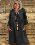 Sleeve Blouse Collar Dress