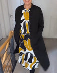 Printed Round Neck Dress