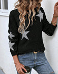 Fashionable Five-Pointed Star Sweater