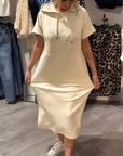 Relaxed Fit Pullover Hoodie Dress