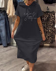 Relaxed Fit Pullover Hoodie Dress