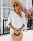 Modern V Neck Blouse Design