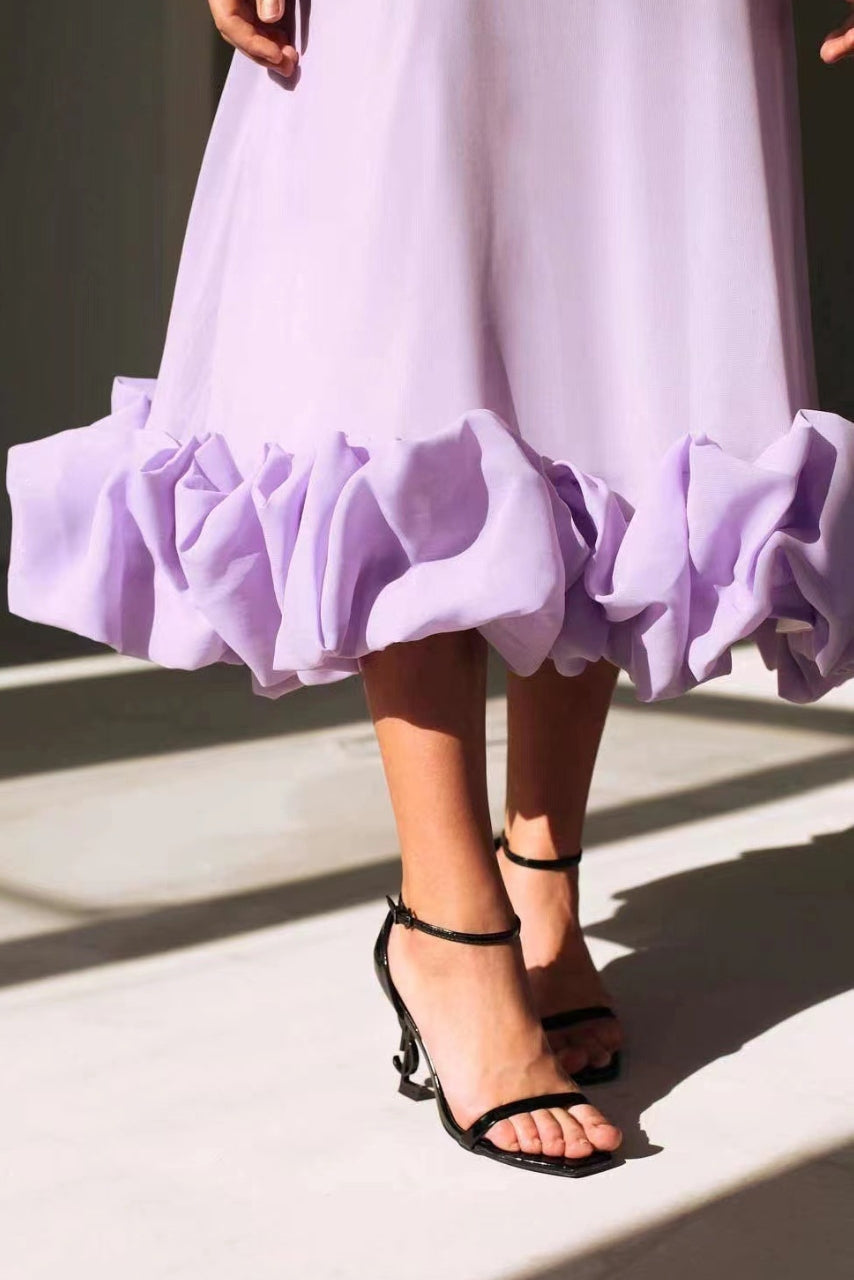 Flowy A-Line Dress With Graceful Fit