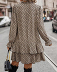 Print Long Sleeve Dress