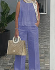 Elegant Sleeveless Two-Piece Set