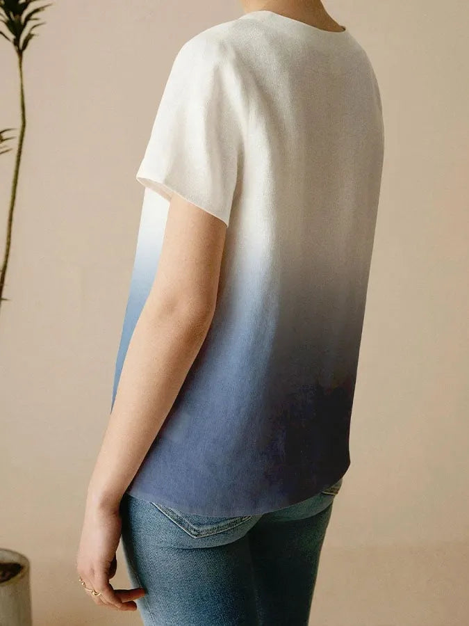 Women's Ombre Casual Top