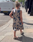 V-Neck Sleeveless Printed Dress