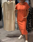 Relaxed Fit Pullover Hoodie Dress