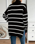 Maya Cozy Striped Knit Sweater