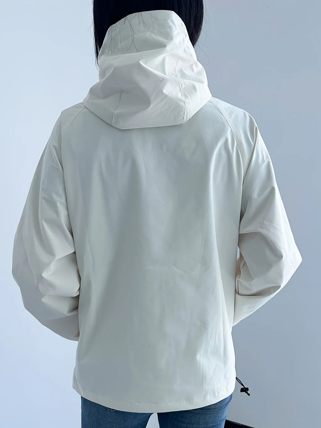 Casual Rain Jacket with Hood Women