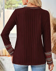 Fair Ribbed Knitted Sweater