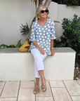 Stylish V-Neck Blouse for Women