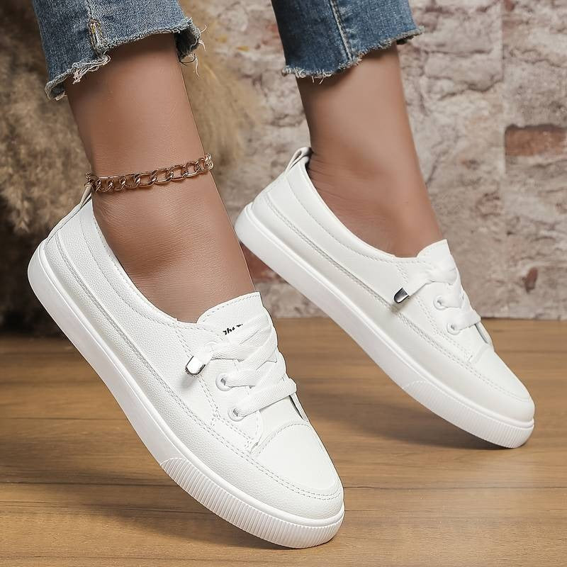 Elegant Women's Slip-On Sneakers – Stylish & Comfortable