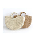 Chic Straw Bag with Handwoven Texture