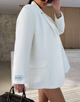 Modern Two-Piece Blazer and Shorts Outfit