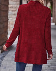 Chic Casual Ribbed Long-Sleeve Top