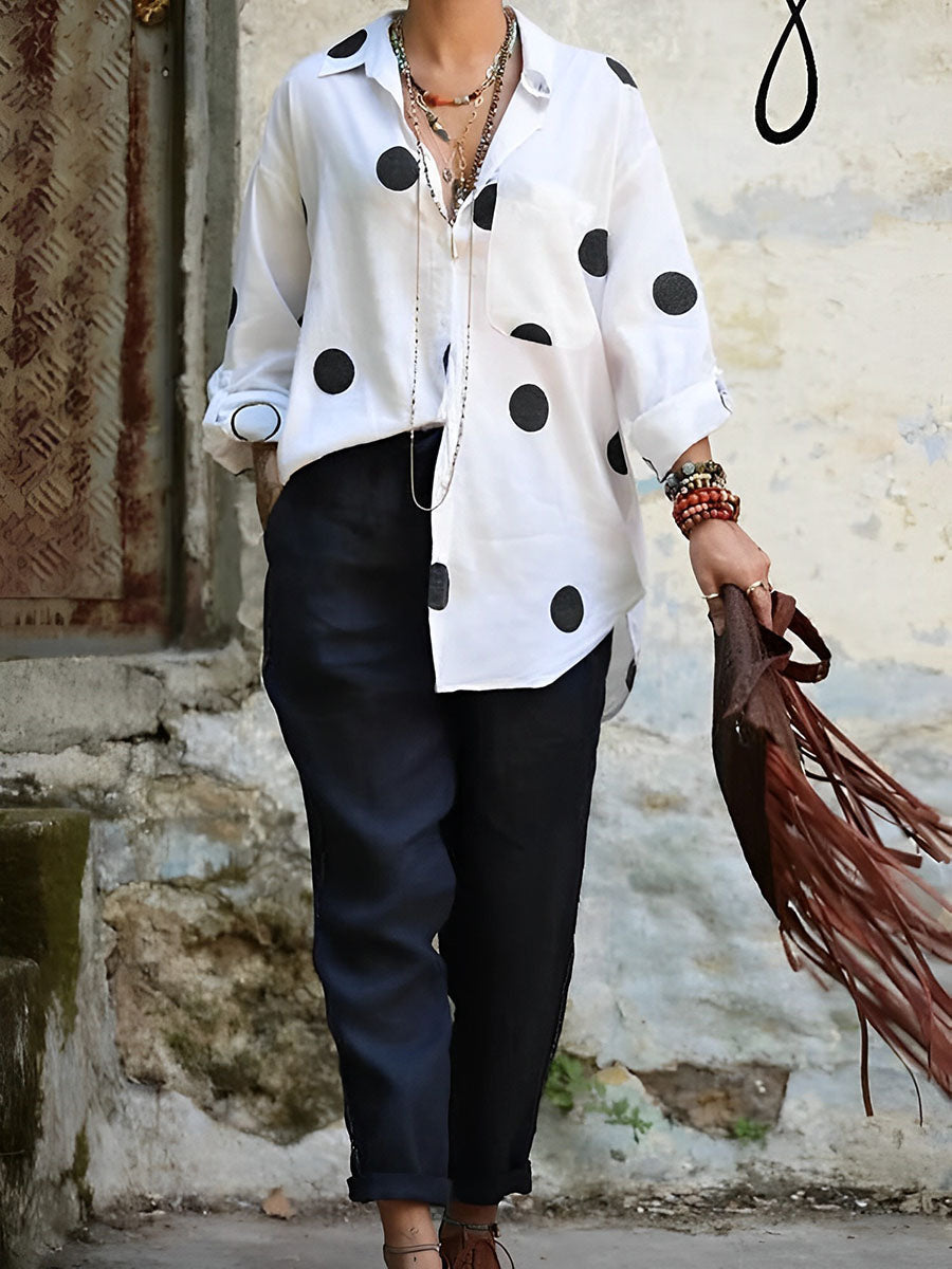 Printed Casual Shirt Two-Piece Set
