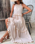 Soft Ruffle Casual Dress – Lightweight, Flowy Summer Style Perfect for Travel & Everyday Elegance