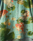 Whimsical Rosie Fish Drawing Graphic Tee Shirt