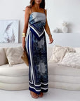 Trendy Lace-Up Vest Two-Piece Outfit