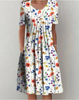 Flowy Casual Floral Boho Midi Dress