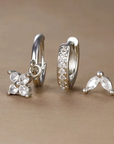 Chic Sophia Earring Set with Classic Shine