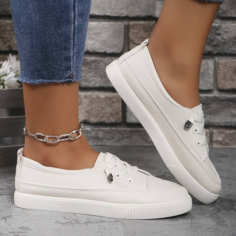 Elegant Women's Slip-On Sneakers – Stylish & Comfortable