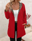 Hooded Reversible Leopard Print Coat