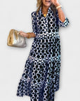 Midi Dress with Chain Pattern