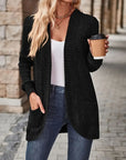 Chic Casual Ribbed Long-Sleeve Top