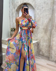 Lightweight Gown With Elegant Drape