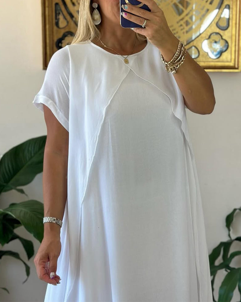 Double Layer Short Sleeve Dress