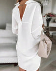 100% Cotton Hollow-Out V-Back Fashion Dress
