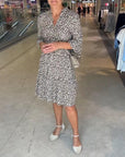 Modern Loud Print Casual Dress