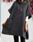 Turtleneck Chunky Sweater Dress
