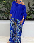 Fashion Print Loose Casual Two Piece-set
