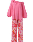 Fashion Print Loose Casual Two Piece-set