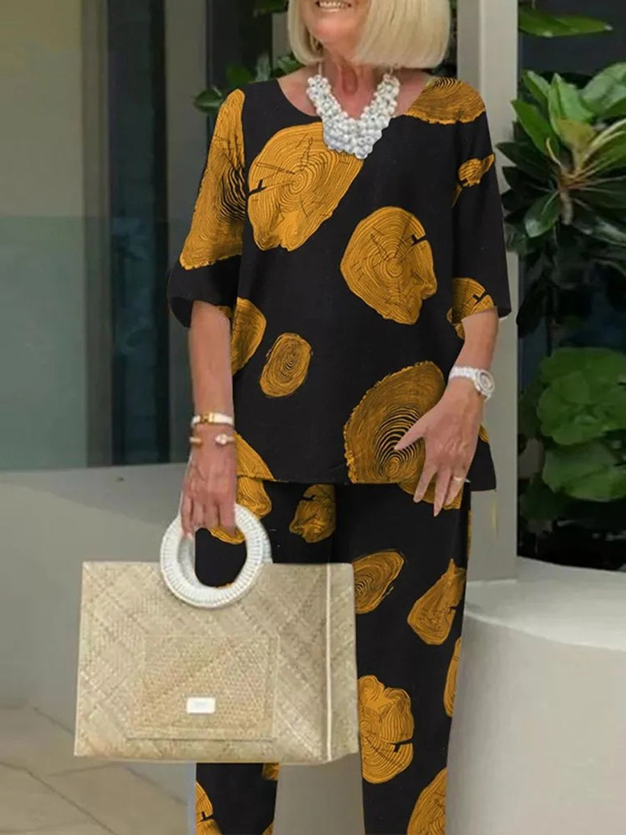Circle Pattern Design Two Piece-Set