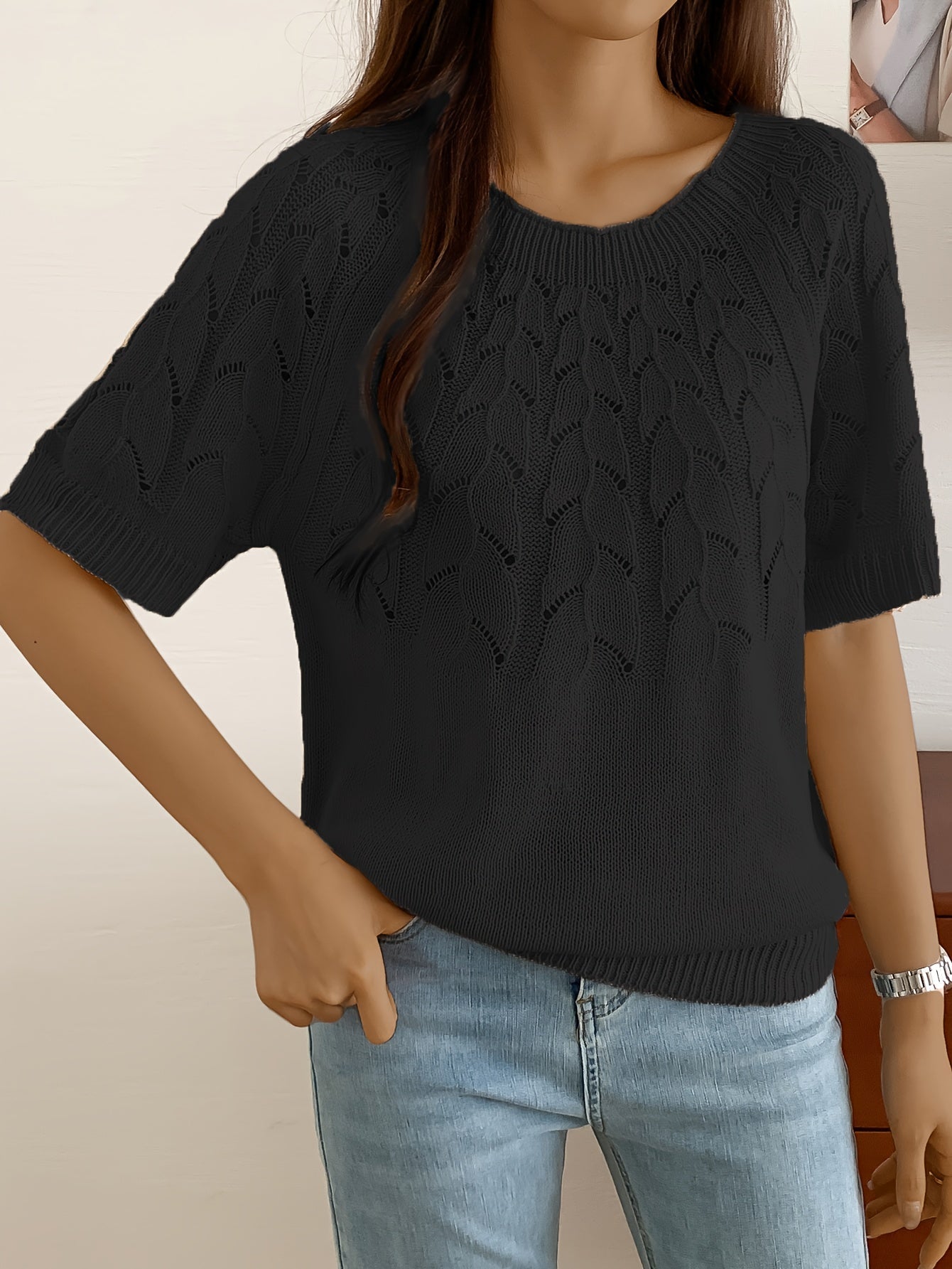 Chic Hollow Out Knitted Top