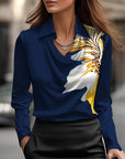 Luxurious Shine Satin Top – Drapey Silhouette for Chic Evenings and Date Nights